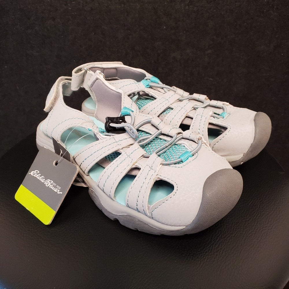 31) EDDIE BAUER Water 💧 Active Close Toed Sandal 13 Little Girl
